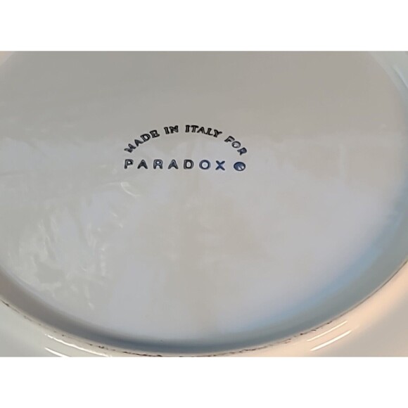 Vintage Paradox Set Of 4 Flower Dessert Plates/Salad 7" in diameter  BOHO- Italy - Picture 10 of 14